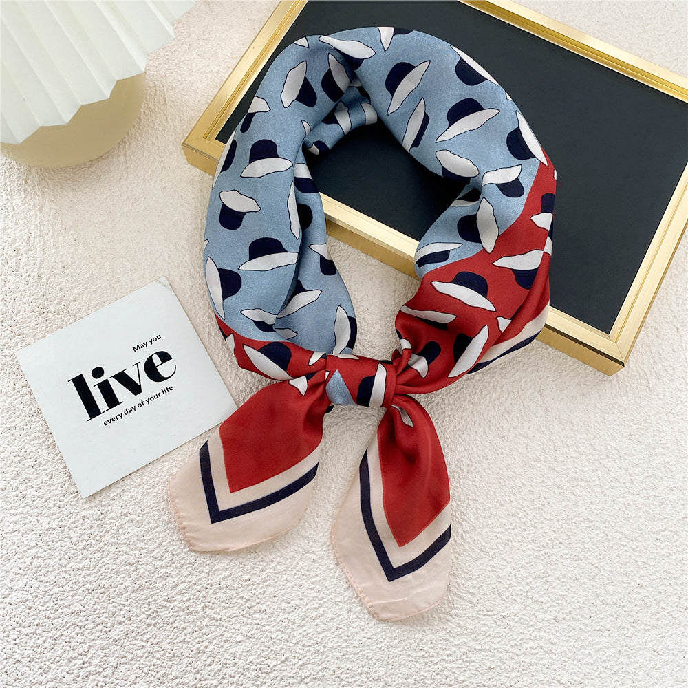 Women's Printed Silk Scarf nihaodropshipping