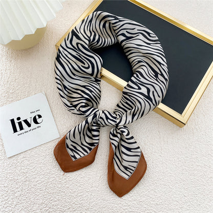 Women's Printed Silk Scarf nihaodropshipping