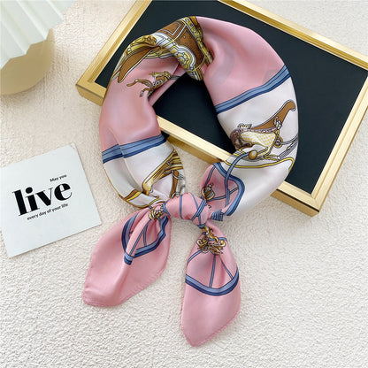 Women's Printed Silk Scarf nihaodropshipping