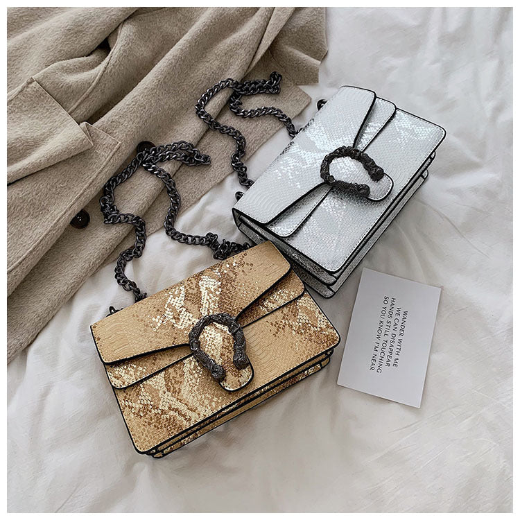 Women's Snakeskin Pattern Shoulder Bag nihaodropshipping