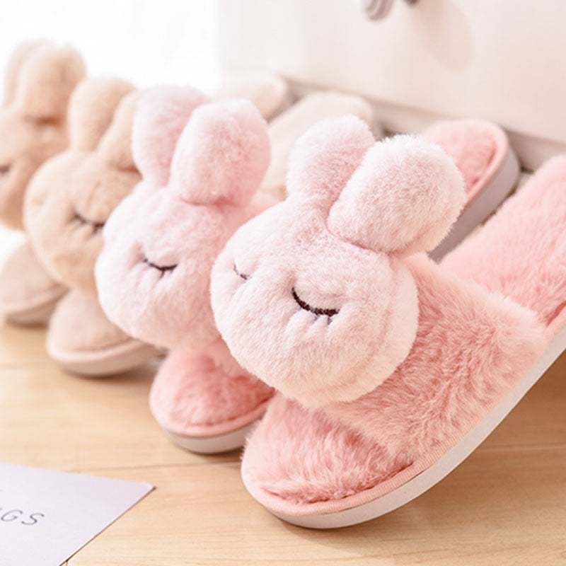 Women's Rabbit Eyelash Slippers nihaodropshipping