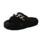 Women's Fuzzy Chain Slippers nihaodropshipping