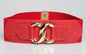 Metal Buckle Wide Width Elastic Waist Belt nihaodropshipping