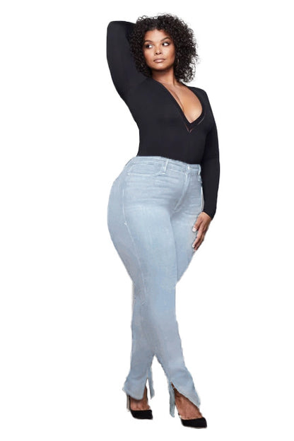 Women's Plus Size Skinny Jeans nihaodropshipping