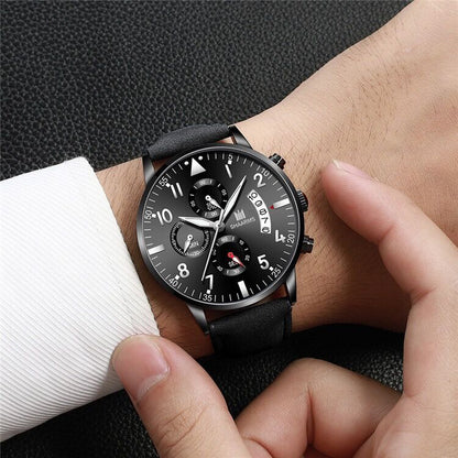 Men's Belt Style Stainless Steel Wristwatch nihaodropshipping