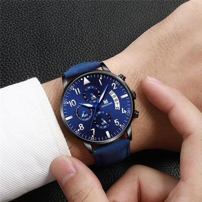 Men's Belt Style Stainless Steel Wristwatch nihaodropshipping