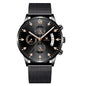 Men's Roman Quarts Alloy Calendar Watch nihaodropshipping