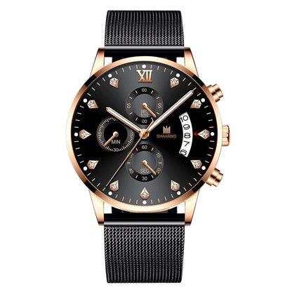 Men's Roman Quarts Alloy Calendar Watch nihaodropshipping