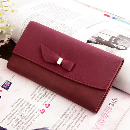 Women's Polyester Suede Tri-Fold Wallet nihaodropshipping