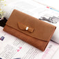 Women's Polyester Suede Tri-Fold Wallet nihaodropshipping