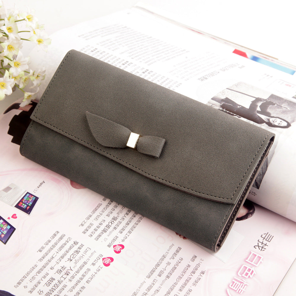 Women's Polyester Suede Tri-Fold Wallet nihaodropshipping