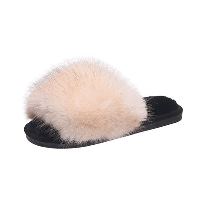 Women's Fuzzy House Shoe Sandals nihaodropshipping