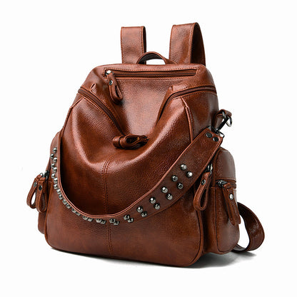 Women's Rivet Strap Backpack nihaodropshipping