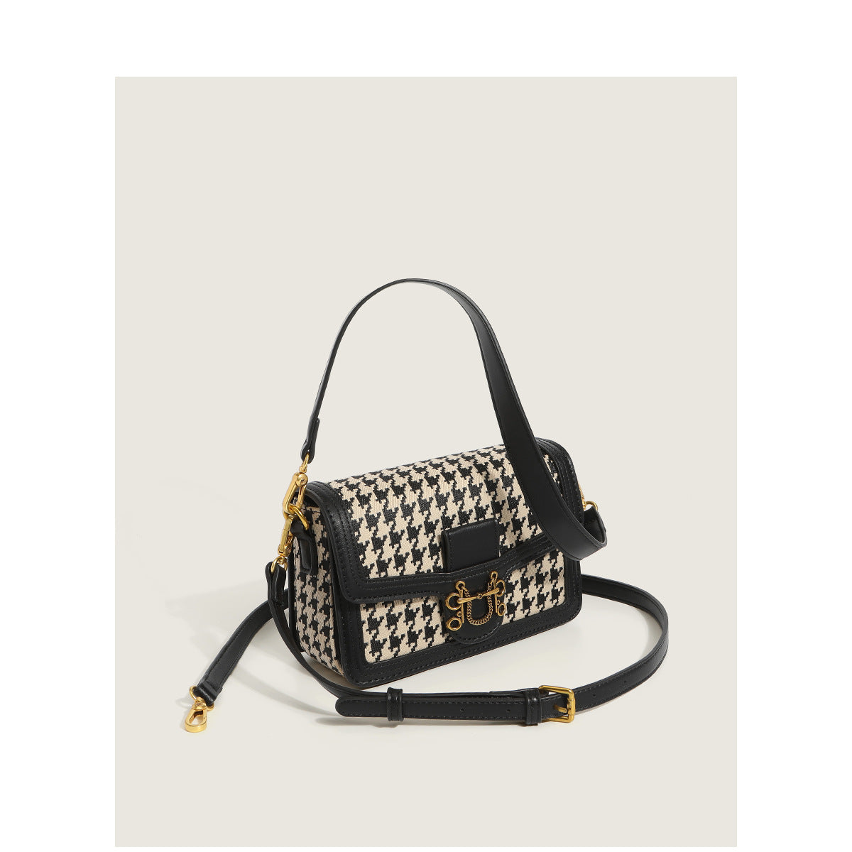 Women's Houndstooth Messenger Bag nihaodropshipping