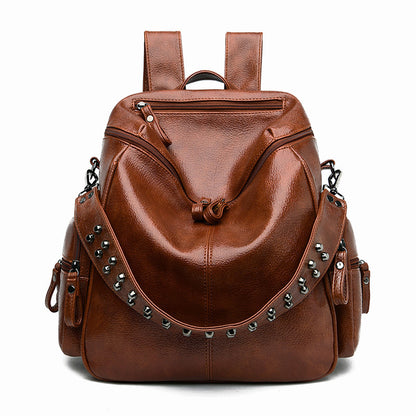 Women's Rivet Strap Backpack nihaodropshipping