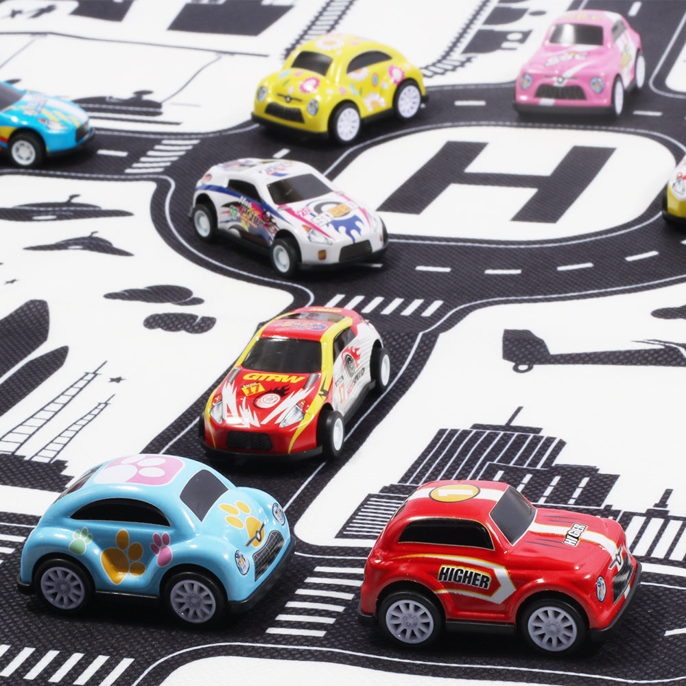 ⚠️ Kid's Road Map Race Cars Set nihaodropshipping