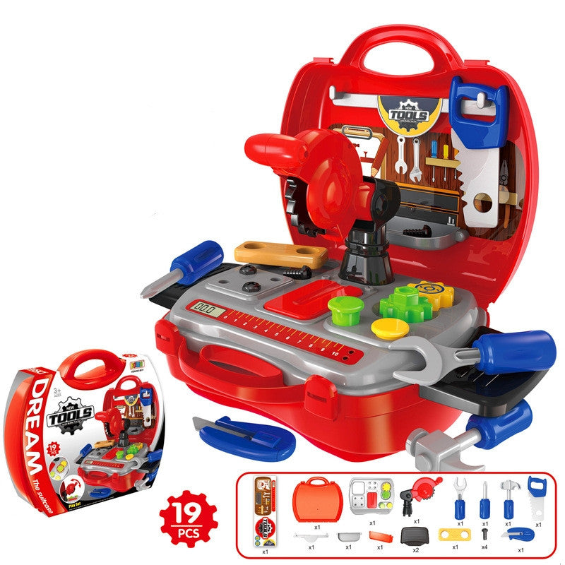 ⚠️ Kid's Education Play Tool Box Set (Red) nihaodropshipping