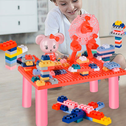 ⚠️ Kid's Mouse Theme Block Assembly Table nihaodropshipping