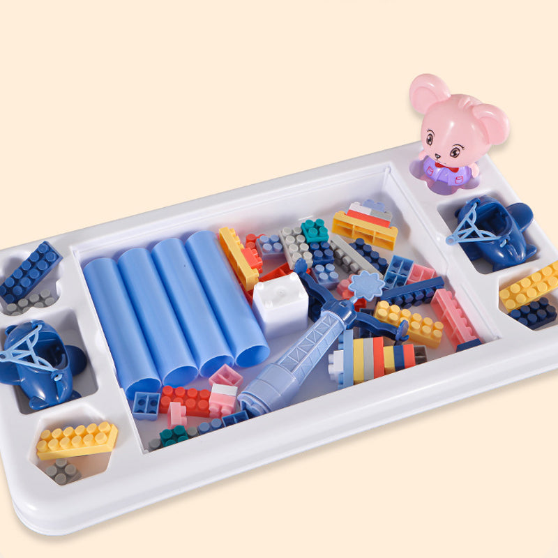 ⚠️ Kid's Mouse Theme Block Assembly Table nihaodropshipping