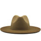 Woolen Fedora Hat with Wide Brim nihaodropshipping