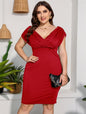 Women's Plus Size Sheath Dress nihaodropshipping