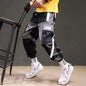 Men's Street Style Pants with Straps and Side Pockets nihaodropshipping