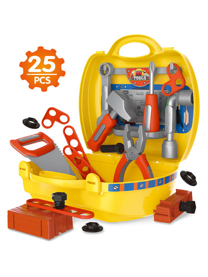 ⚠️ Kid's Education Play Tool Box Toy Set (Yellow) nihaodropshipping