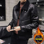 Men's Fashion Jacket with Faux Fur Collar nihaodropshipping