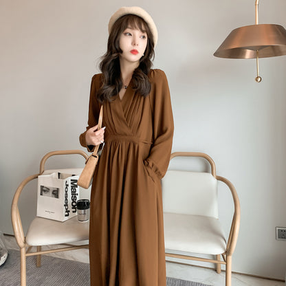 V Neck Long Sleeve Maternity Dress nihaodropshipping