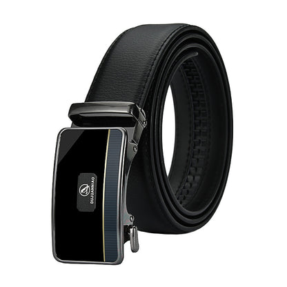 Men's Two Layet Automatic Buckle PU Leather Belt nihaodropshipping