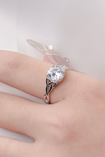 2 Carat Moissanite 925 Sterling Silver Ring