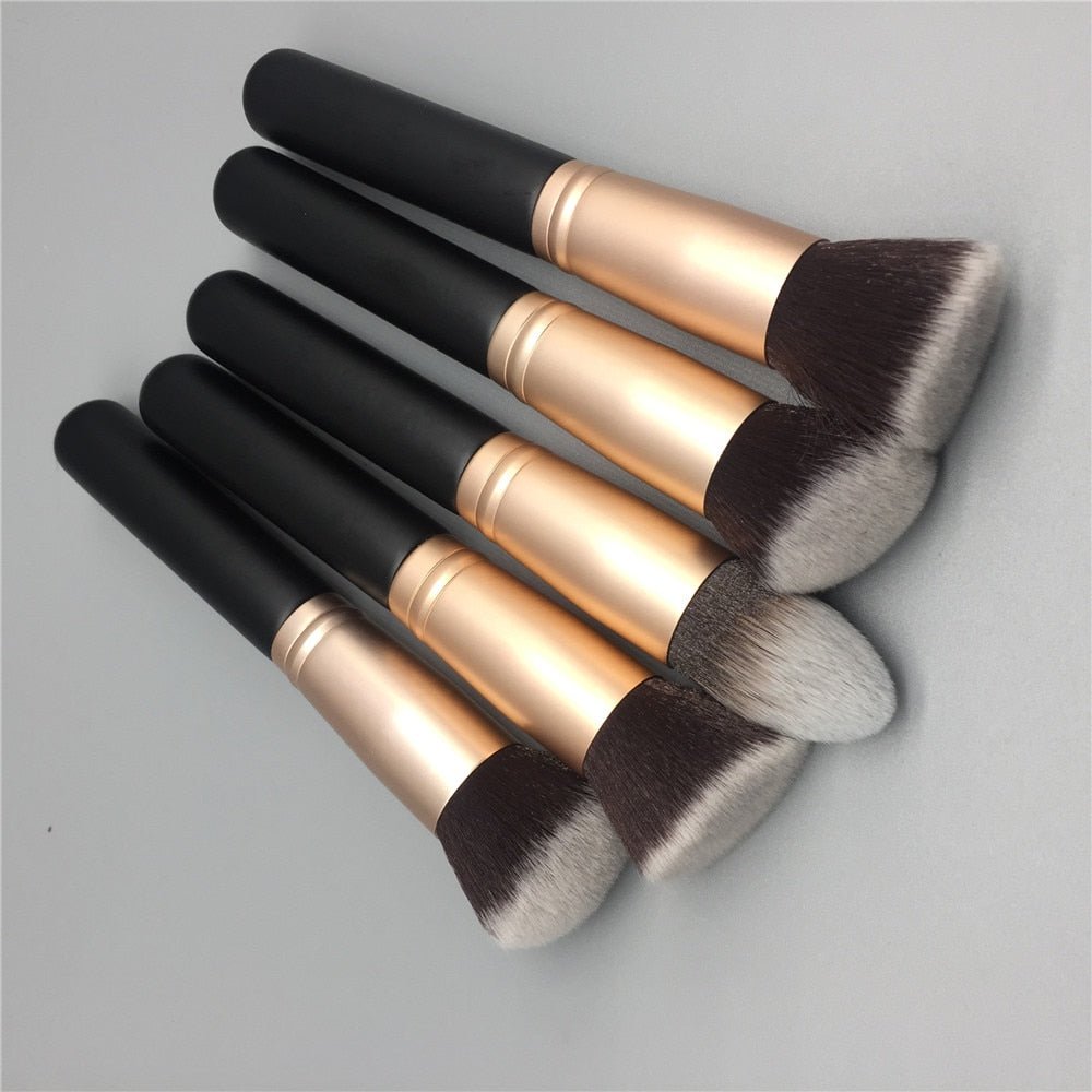 14pcs makeup brushes set for foundation powder blusher lip eyebrow eyeshadow eyeliner brush cosmetic tool - DunbiBeauty, LLC