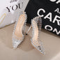 Women's Transparent Studded Stilettos nihaodropshipping