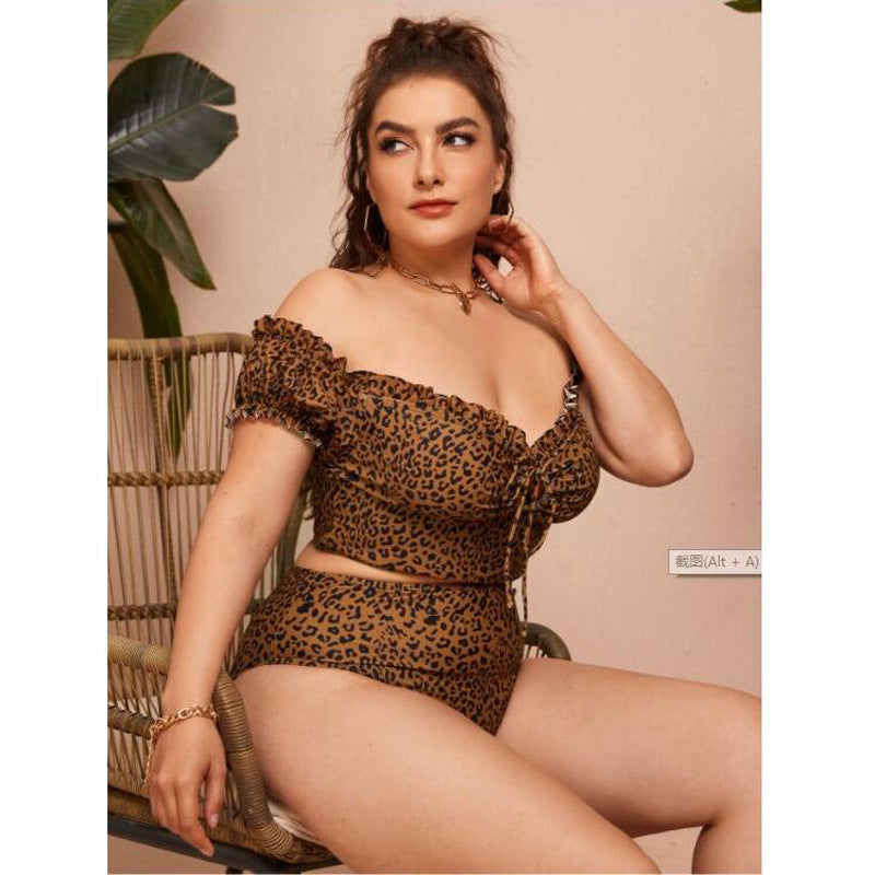 Plus Size Polka Dots Swimsuit nihaodropshipping