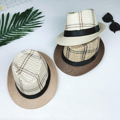 Plaid Jazz Style Fedora nihaodropshipping