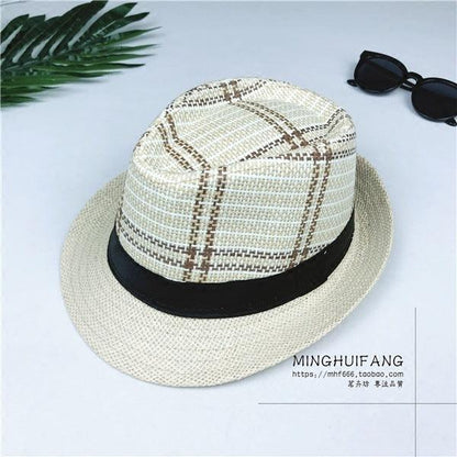 Plaid Jazz Style Fedora nihaodropshipping