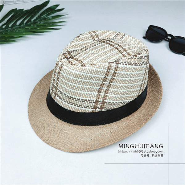 Plaid Jazz Style Fedora nihaodropshipping