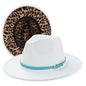 Women's Fedora Hat with Leopard Print Inside nihaodropshipping