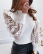 Women's Long Mesh Sleeve Top nihaodropshipping