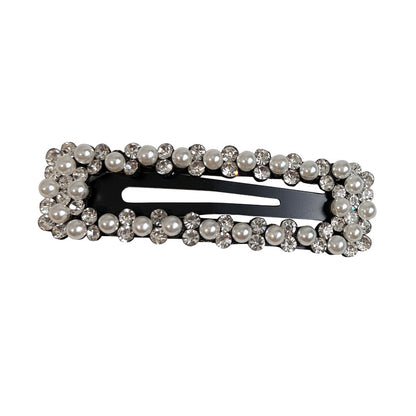 Women's Pearl and Rhinestone Geometric Hair Clip nihaodropshipping