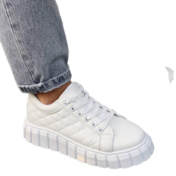 Women's Lace Up Flat Sneakers nihaodropshipping