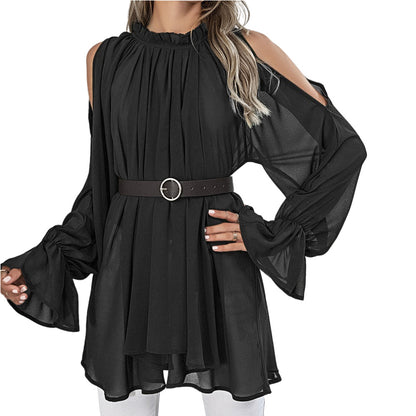 Women's Long Sleeve Chiffon Top nihaodropshipping