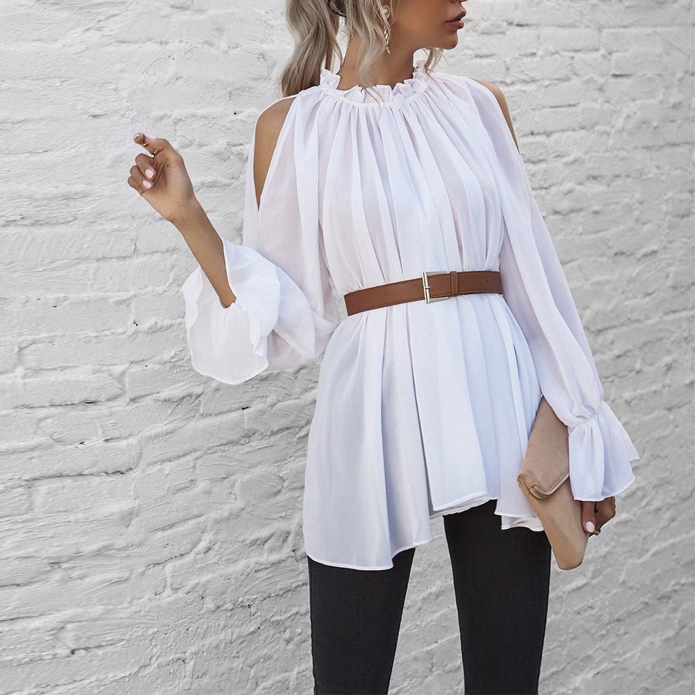 Women's Long Sleeve Chiffon Top nihaodropshipping