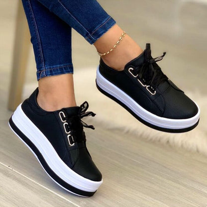 Women's Platform Round Toe Sneakers nihaodropshipping