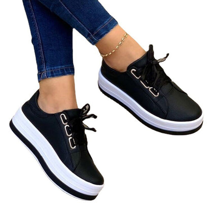 Women's Platform Round Toe Sneakers nihaodropshipping