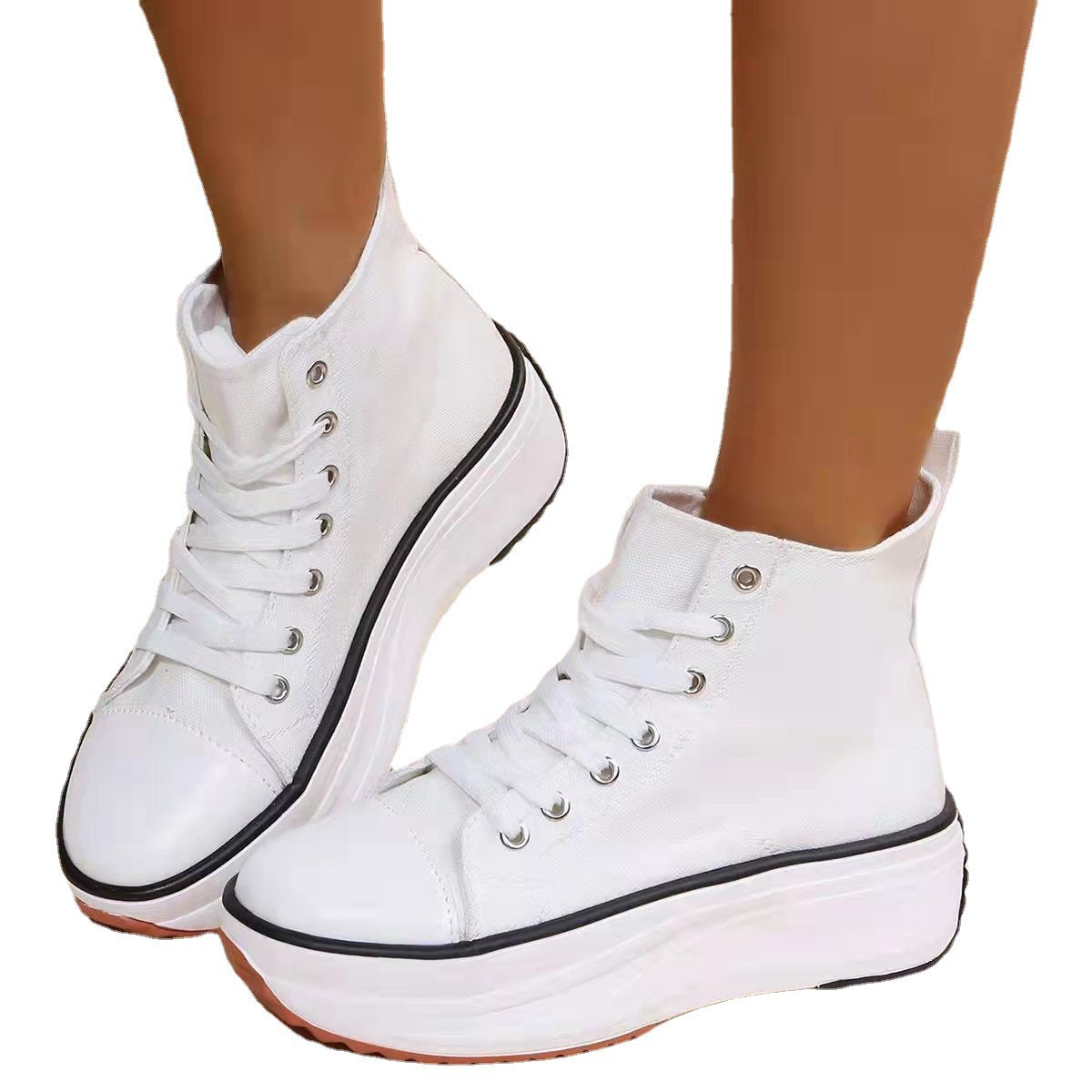 Women's Plaform Hi-Top Sneakers nihaodropshipping