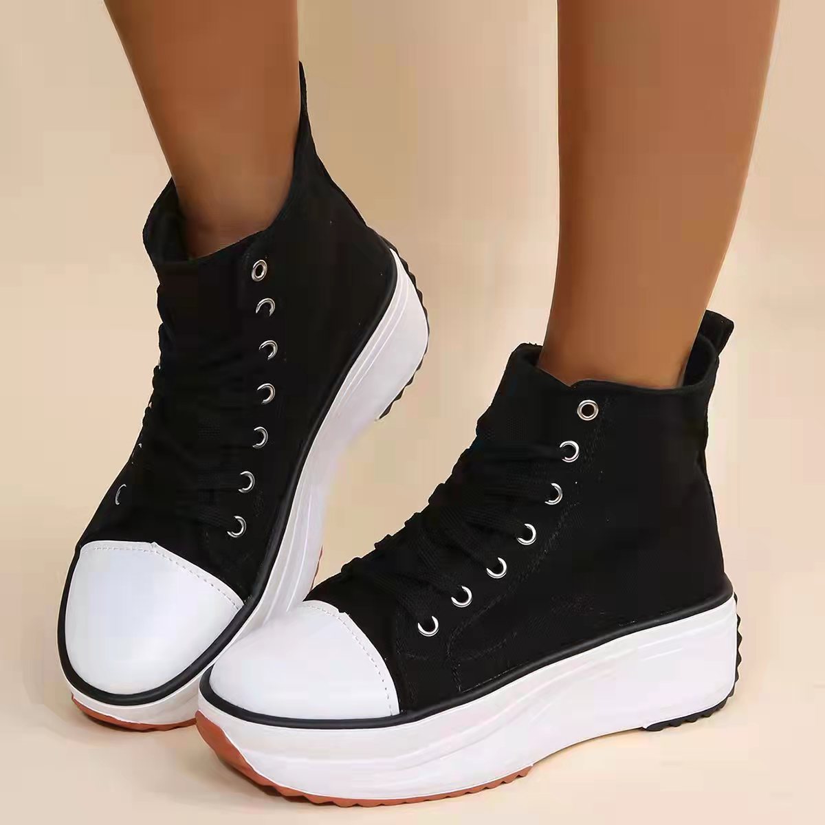 Women's Plaform Hi-Top Sneakers nihaodropshipping