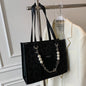 Women's Large Capacity Pearl Chain Tote Bag nihaodropshipping