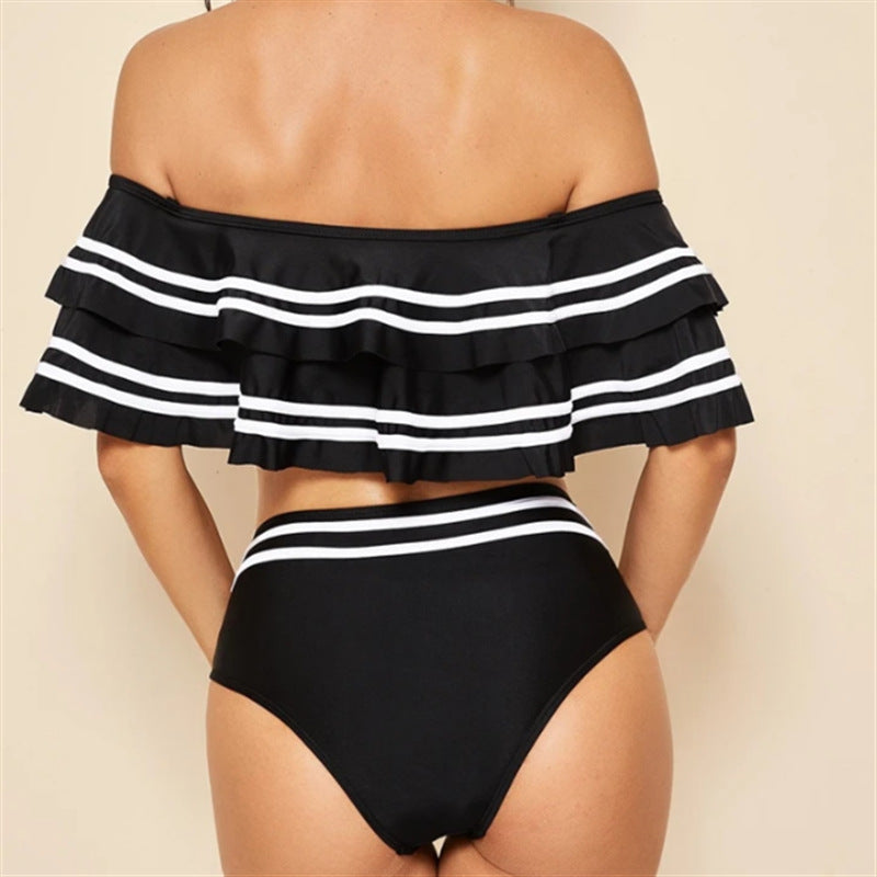 Plus Size Double Layer High Waist Bikini nihaodropshipping