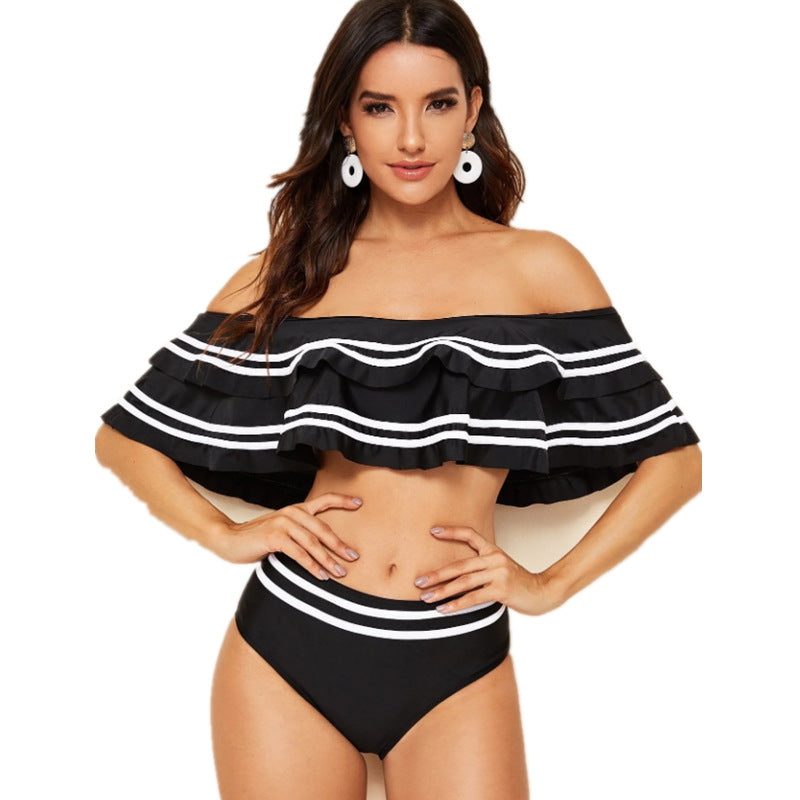 Plus Size Double Layer High Waist Bikini nihaodropshipping